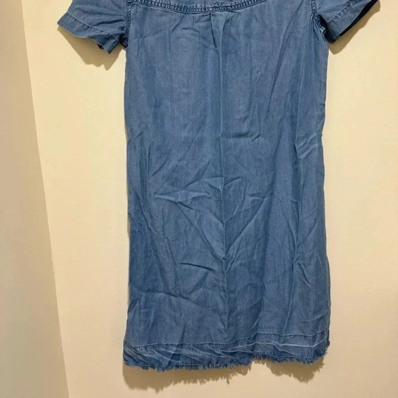 Women’s BeachLunchLounge Brand Denim Blue Short Sleeve Summer Midi Dress Size  S - Picture 15 of 15